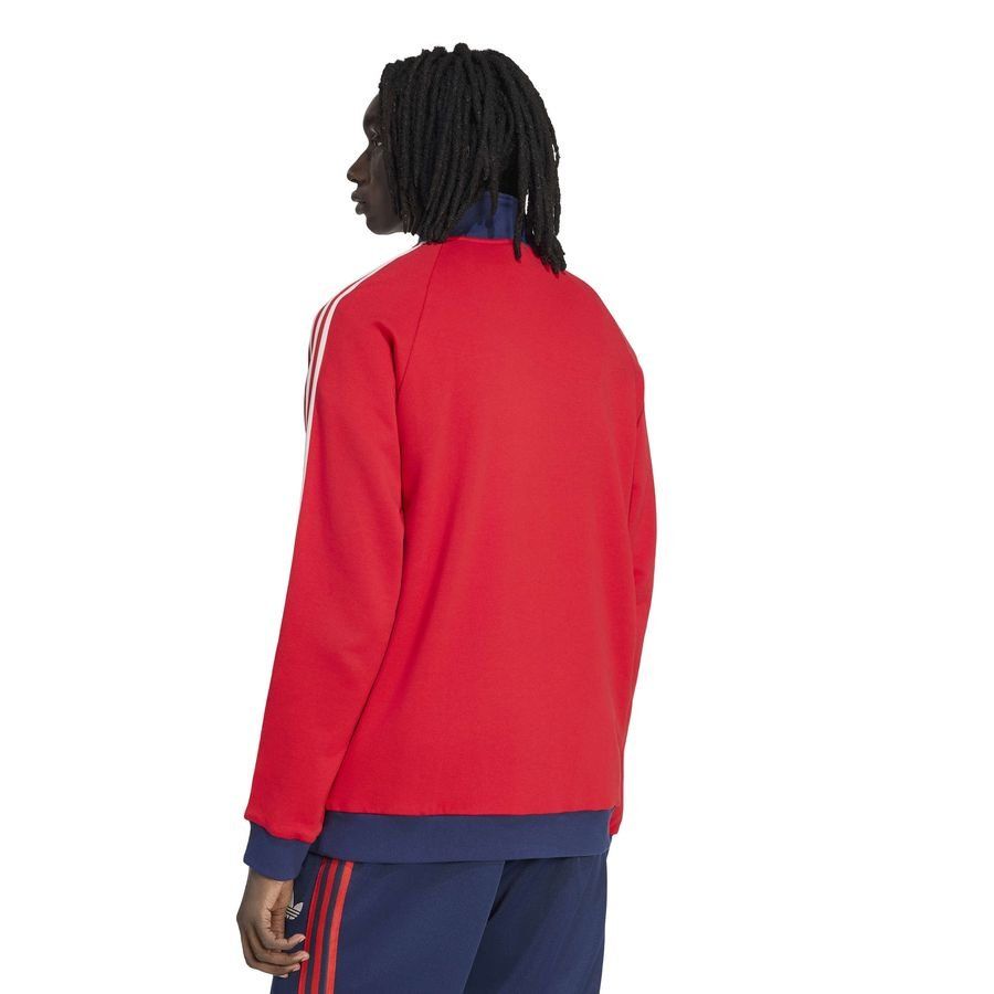 Arsenal Track Top OG Half Zip - Better Scarlet - Men's-SoccerKits Hub | Buy Soccer Jerseys Online